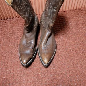 Justin Cat's Paw men's leather cowboy boots 11B